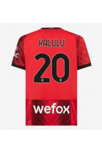 Fotbalové Dres AC Milan Pierre Kalulu #20 Domácí Oblečení 2023-24 Krátký Rukáv